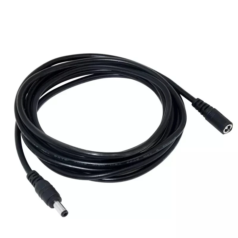 5M/10M/15M/20M/30M DC 12V Extended Surveillance Camera Power Cable 5.5mmx2.1mm Male Female Extension Cord for Security Camera