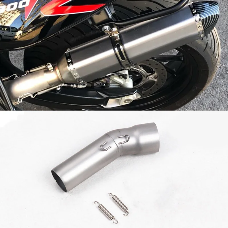 For BMW F650GS F700GS F800GS F800R F800GT Motorcycle Exhaust System Mid Link Pipe Modified Connecting Link Tube Escape