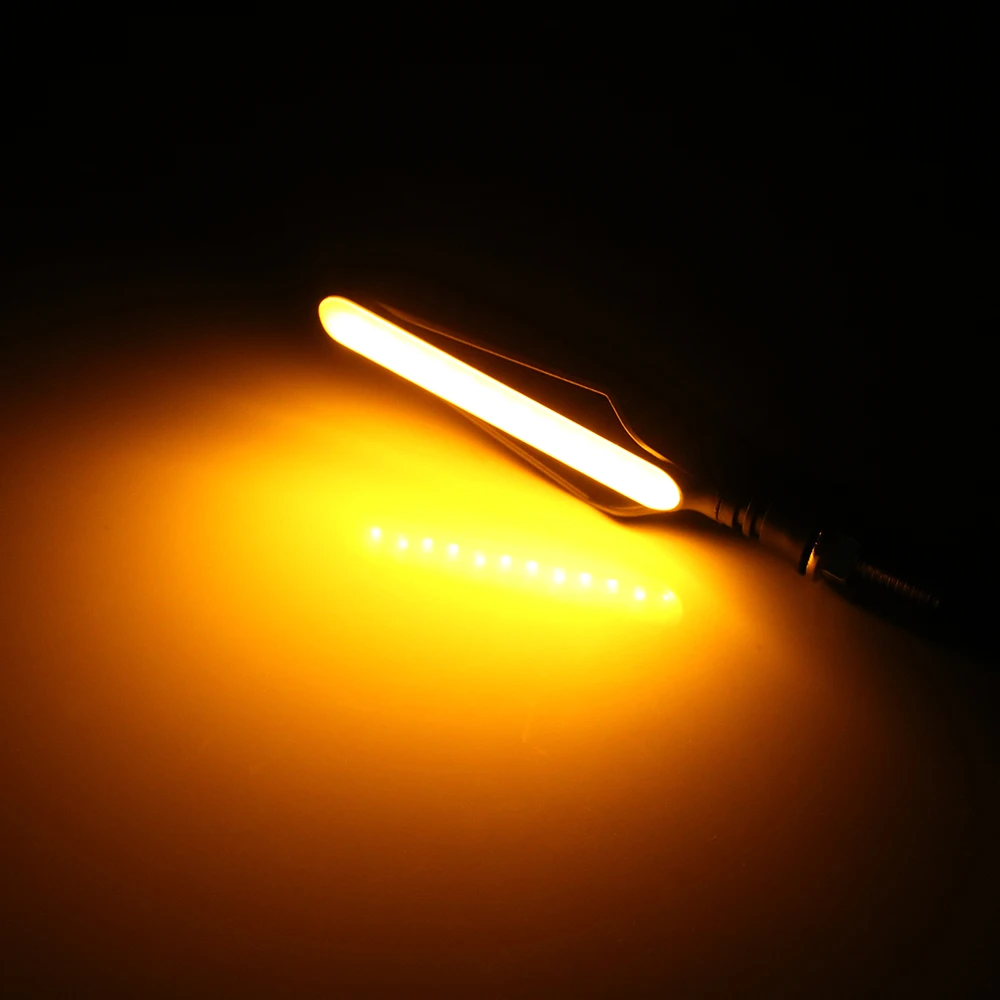 Luces LED intermitentes para motocicleta, luces de señal de giro, luz antiniebla, luces traseras de freno, 12V, 24 LED, 1 unidad