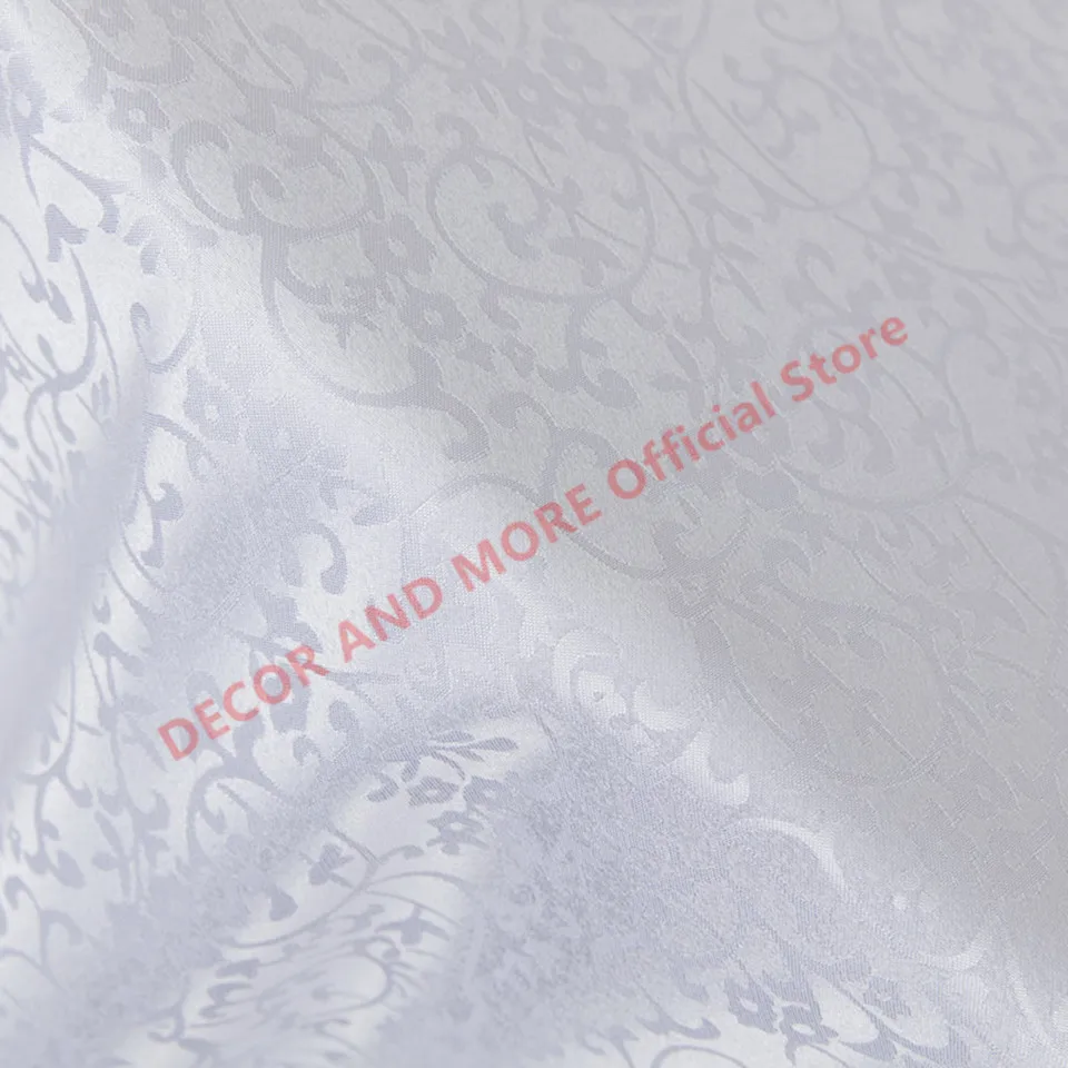 Decoration Polyester White Ivory Red Fabric Jacquard Thick Cloth DIY Dress Fabrics Curtain/Tablecloths/Cushion Cover