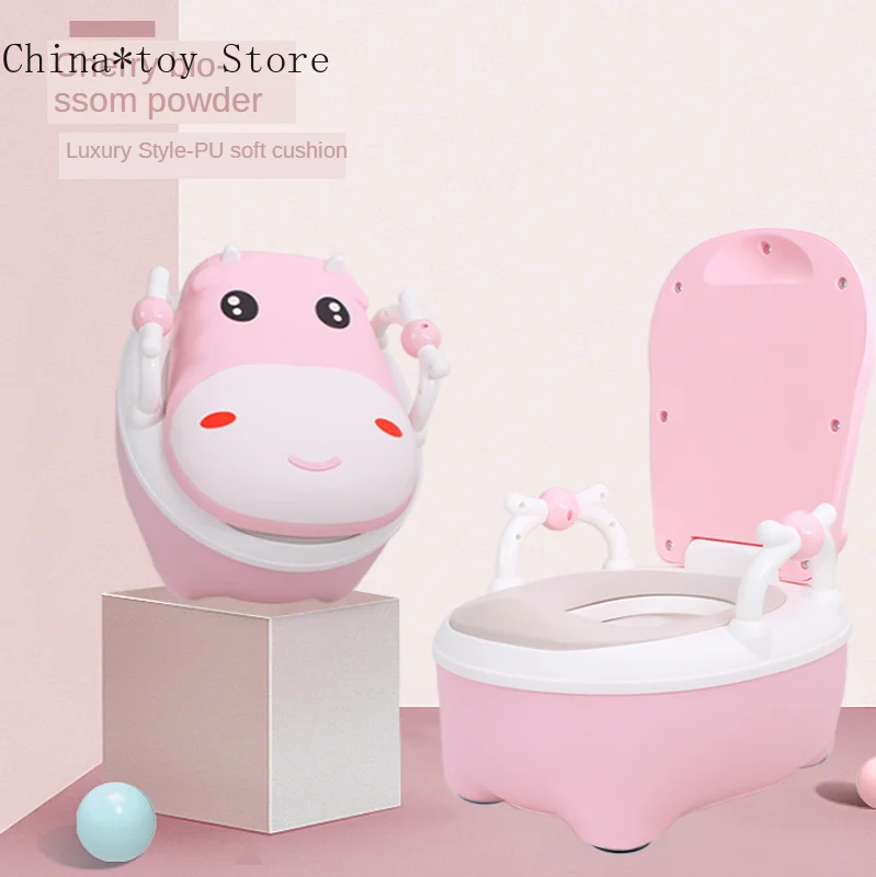 

Extra Large Cartoon Children Toilet Toilet Baby Potty Portable Baby Toilet Cows Potty Training Seat Toilet Boal Travel Potty