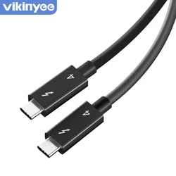 Cable Thunderbolt 4 de 8K, 60Hz, 40gbps, PD, 100W Compatible con Thunderbolt 3, USB 4,0, USB3.1/3,0, para Macbook, Dell, HP, Asu
