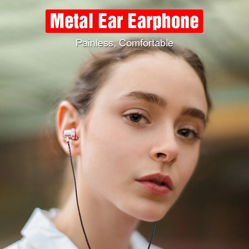 -Tai Có Dây Tai Nghe 3.5Mm Tai Nghe Nhét Tai Tai Nghe Nhạc Thể Thao Tai Nghe Chơi Game Có Mic Cho IPhone Xiaomi Samsung Huawei âm Thanh Nổi