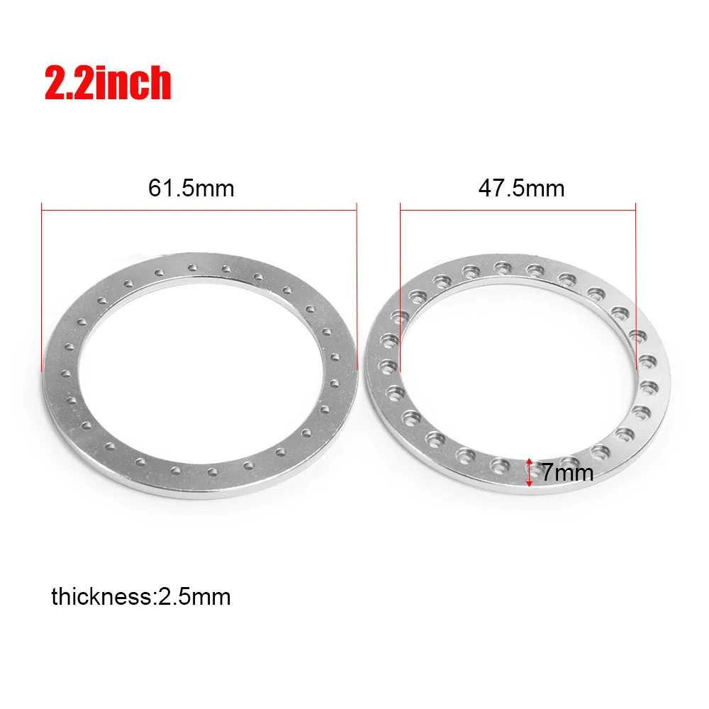 AXSPEED 4PCS CNC Aluminum Wheel Outer Beadlock Ring for 1.9\