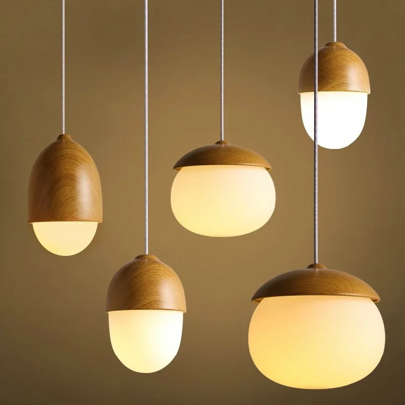 

Creative nuts Pendant Lamp Imitation Wood Pendant Lamp Home Decorative Pendant Light For Bar/Cafe/Bedroom Pendant Lamp