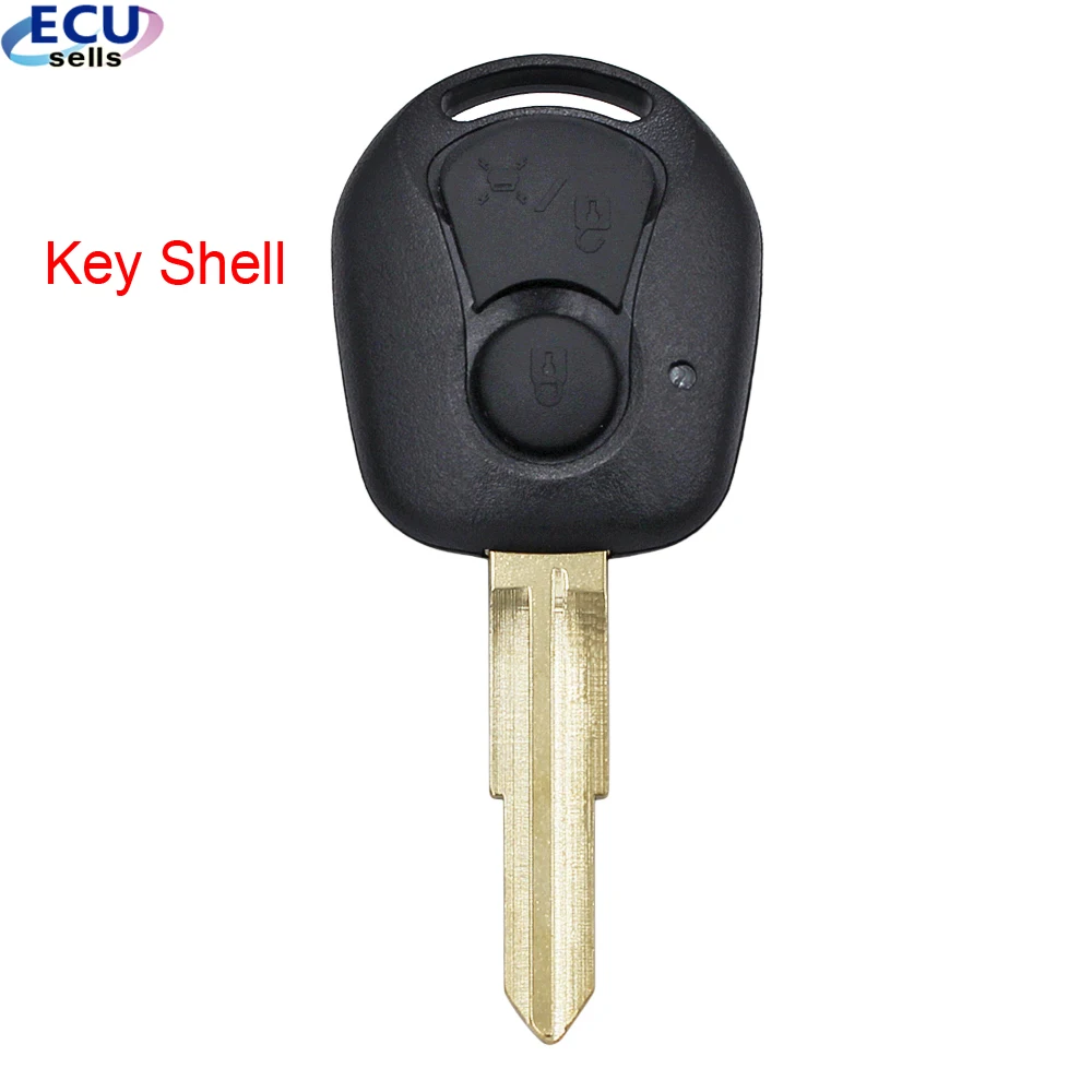 2 Buttons Remote Car key Case For SsangYong Actyon Kyron Rexton Key Shell Case Blank