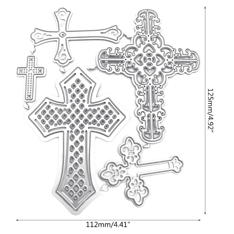 Cross Metal Cutting Dies Stencil Scrapbooking DIY Album Stamp Paper Card Mold Embossing Decoration