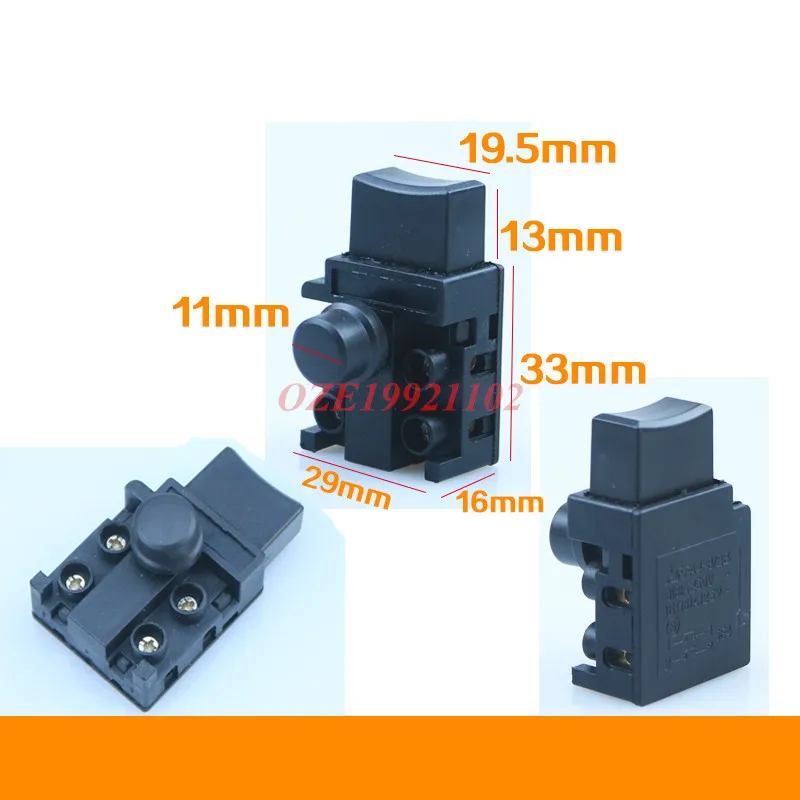 1PC Electric Chain Saw Dual Pole DPST, NO withOff-Lock Function Trigger Switch AC250V/6A for Makita 5016 5E4(50000 Times)