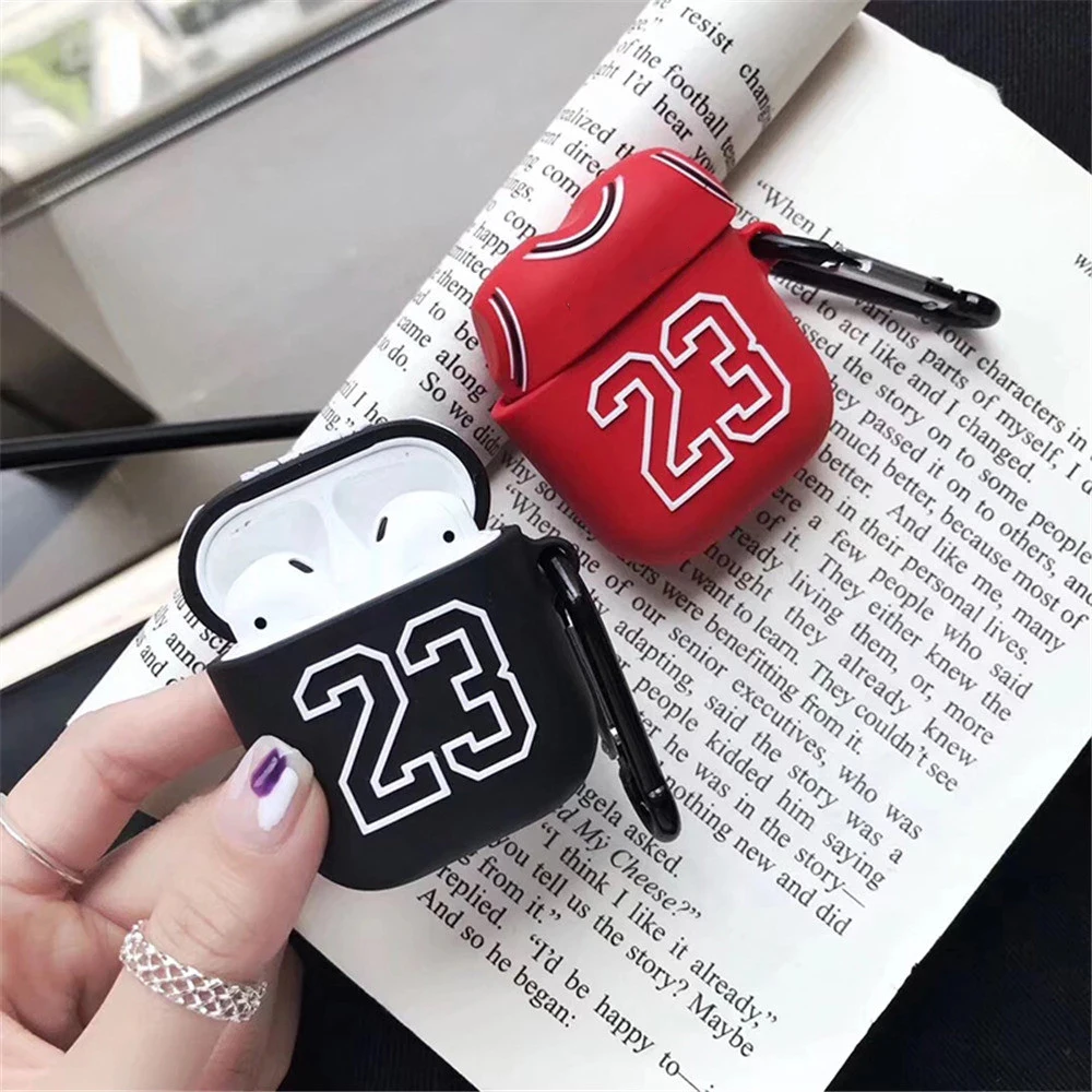 Per Airpods Pro custodia numero 23 custodia in Silicone per Airpods custodia carino Funda Coque accessori per auricolari Wireless Anime di lusso NO.23