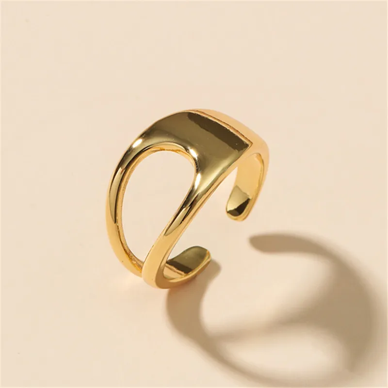 51JEWELRY New Fashion Hollow-Carved Design Jewelry Open Ring For Women