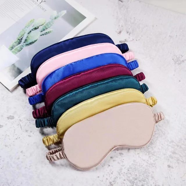 Maska do spania ze sztucznego jedwabiu Dream Night Mask Cover Soft Relax Eyes Bandage Nap To Sleep Better For Women Men Nap Heath Relaxed
