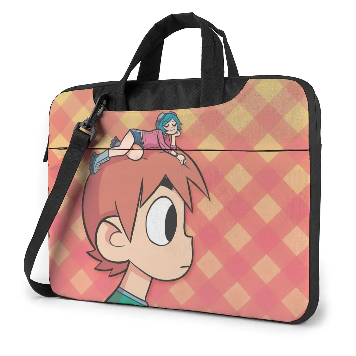 

Scott Pilgrim Laptop Bag Case Protective Vintage Computer Bag Bicycle Crossbody Laptop Pouch