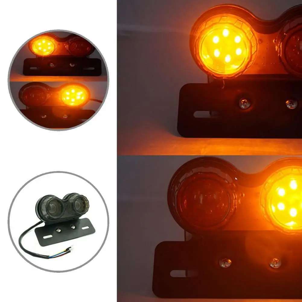 Power Saving Motorcycle Taillight Impact Resistant Super Bright Practical Super Bright Motorcycle Rear Brake Lamp