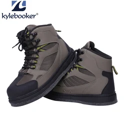Lightweight  Wading Boots for Men Felt Sole Wading Shoes Trout Fishing Felt Bottom Water Shoes Fly Fishing Boots Wading Shoes