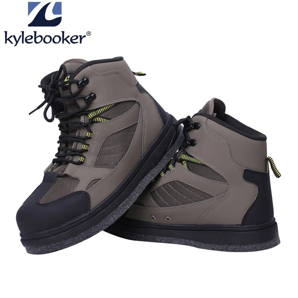 Lekkie buty do brodzenia dla mężczyzn Filcowe podeszwy Buty do brodzenia Wędkarstwo pstrągowe Filcowe buty do wody Buty do wędkowania muchowego Buty do brodzenia