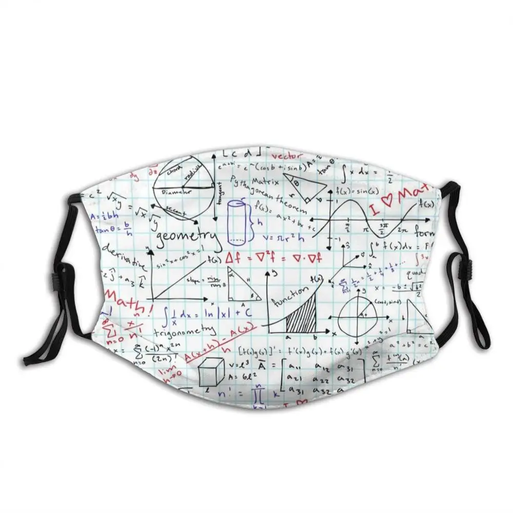 Math Homework Adult Kids Anti Dust Filter Diy Mask Homework Math School College University Stem Engineering Science Nerd Geek