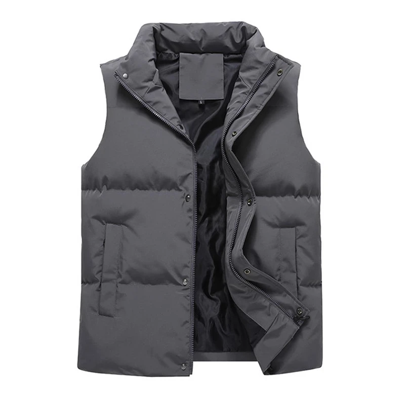 

Oversized Mens Vest Jacket Autumn Warm Sleeveless Jackets Male Winter Casual Waistcoat Vest Plus Size Veste Homme Men Clothing