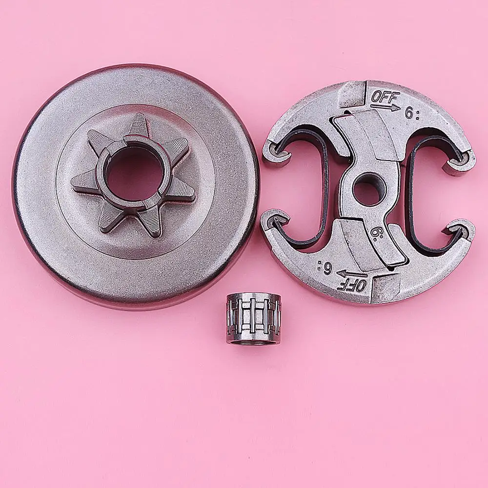 3/8 7T Clutch Drum Bearing Assembly Kit For Husqvarna 455 460 Rancher Chainsaw Part 537291702, 537110503