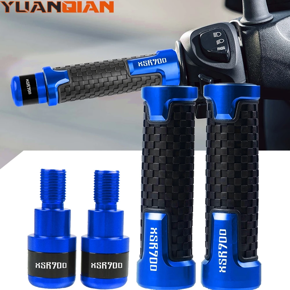 7/8'' 22 MM Motorcycle Accessories CNC handlebar handles bar grip ends cap plug For XSR900 XSR 900 2016 2017 2018 2019 2020 2021