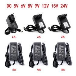 AC DC 5V 6V 8V 9V 10V 12V 13V 14V 15V 24V Power Supply AC/DC 1A 2A 3A 5A 6A 8A Led 220V To 5V 9V 12V Volt Power Supply Adapter