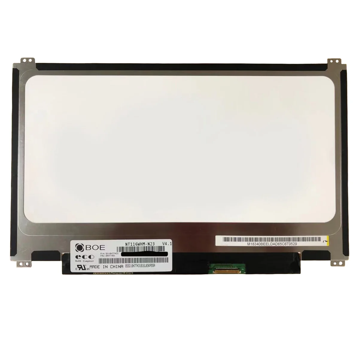 

11.6" Display Panel NT116WHM-N23 Fit NT116WHM-N44 B116XTN02.3 HW3B 30 Pin Upper and Lower Screw Holes 1366*768 Laptop LCD Screen