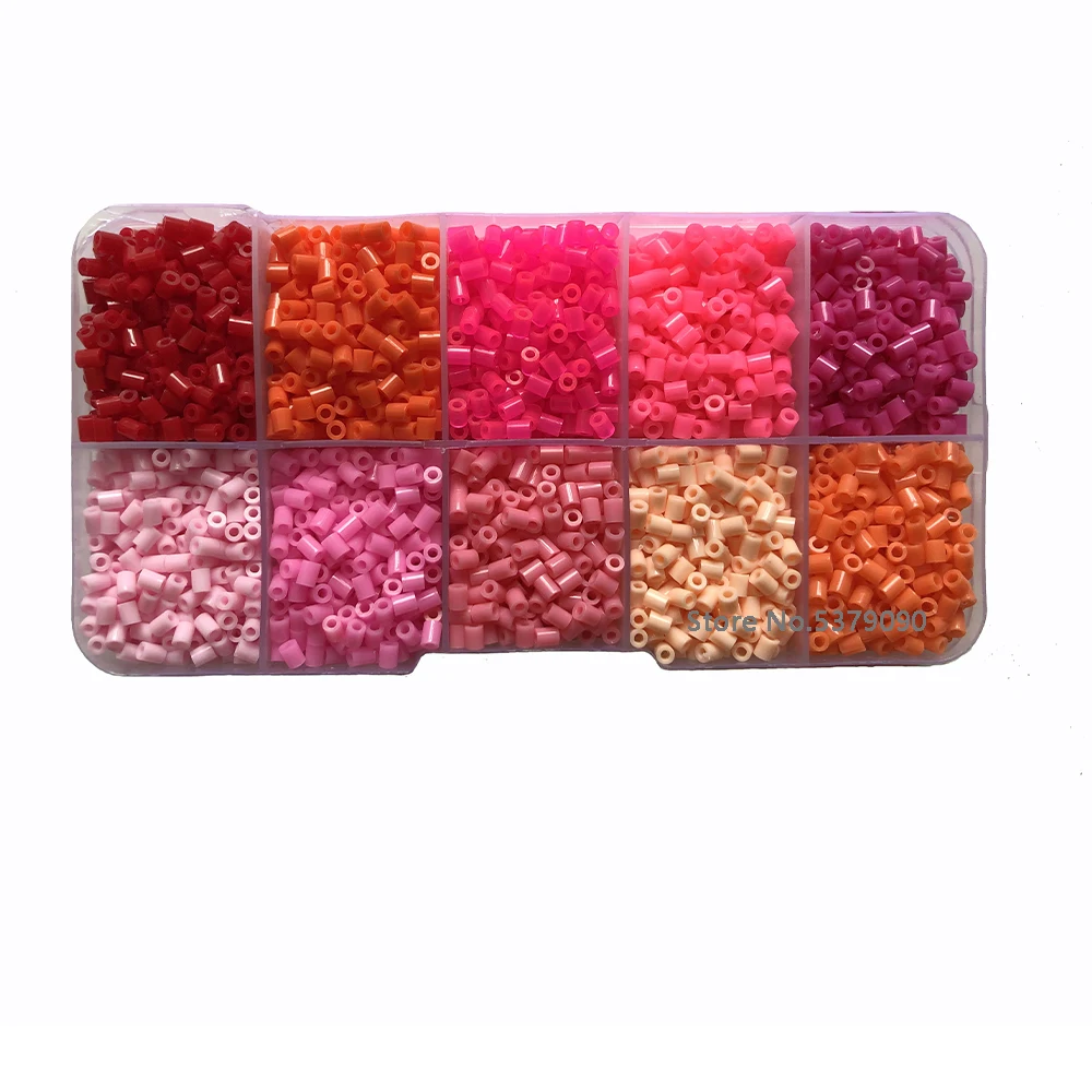 2,6mm 4500 teile/schachtel Perlen Farbe Perler Eisen Perlen für Kinder Hama Perlen Diy Pixel Puzzles Hohe Qualität Handgemachte Geschenk spielzeug