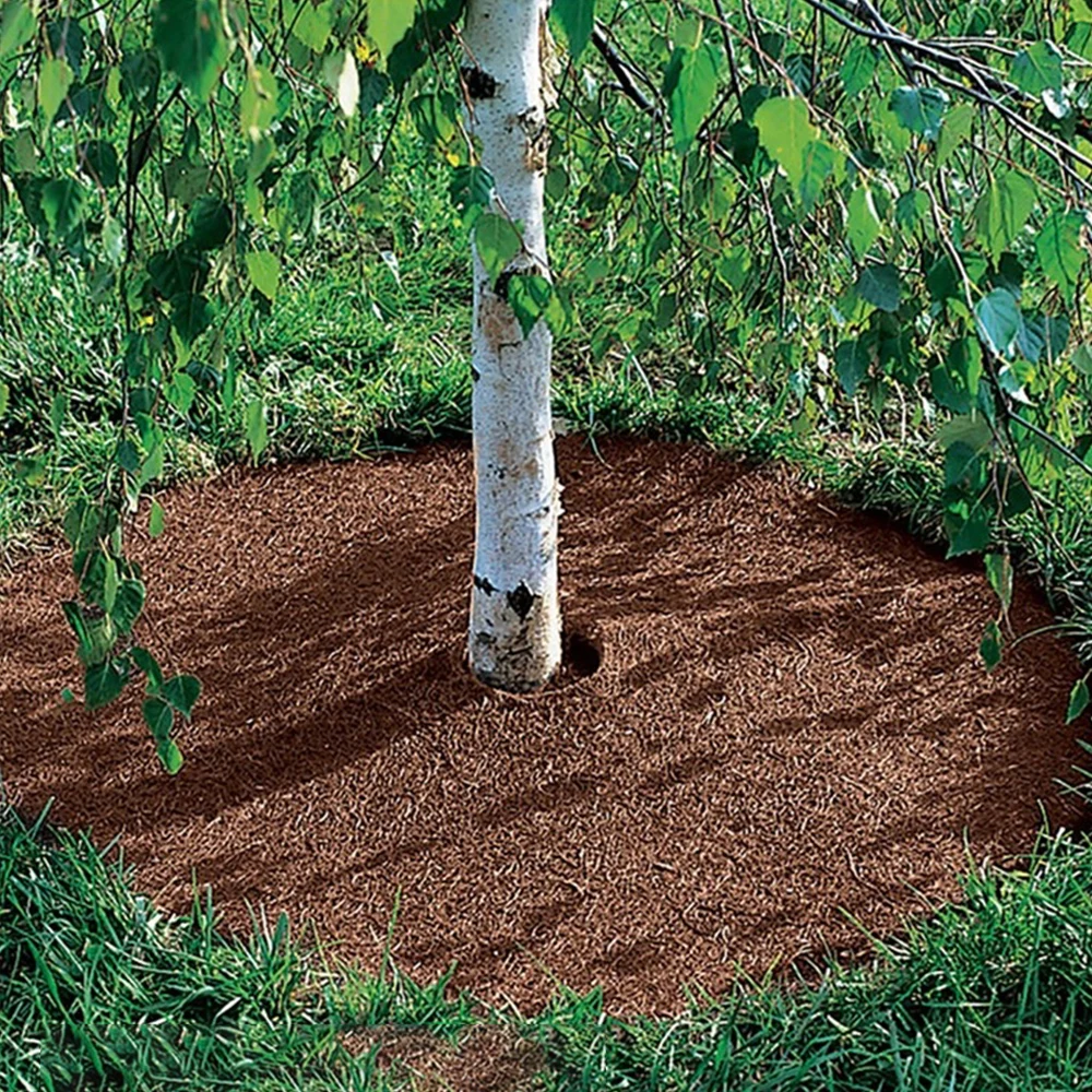 5szt Coconut Shell Fiber Plant Anti-weed Mat Potted Soil Moisturizing Covering Film Tree Trunk Protector 25/30/35/40/45cm Rozmiar