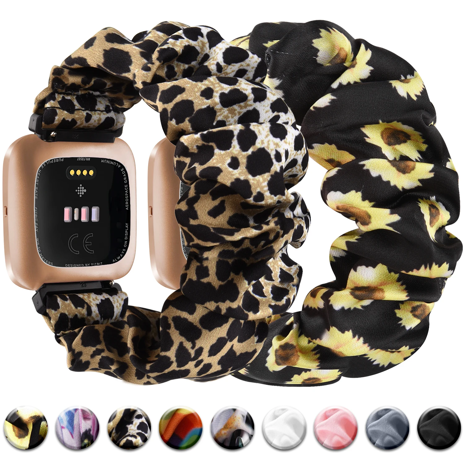 Scrunchie Elastic Strap Band For Fitbit Versa 2 Versa Lite Strap Replacement Fabric WatchBands Soft Bracelet For Fitbit Versa 2