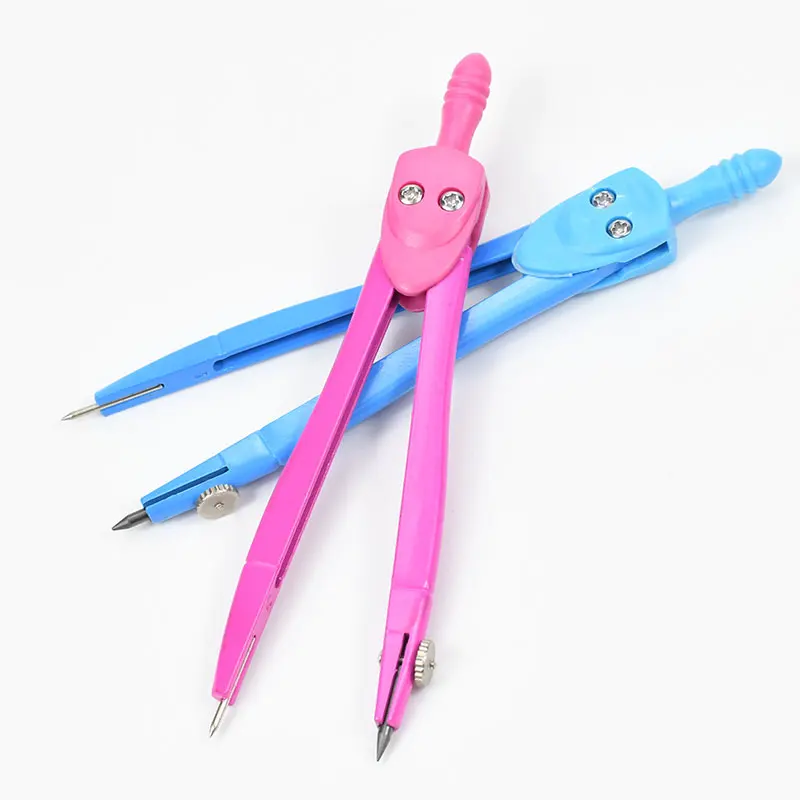 009 School Compass Cute Girl Stationery Student Drawing Compass  Geometry Set  Math Set Drafting Tools