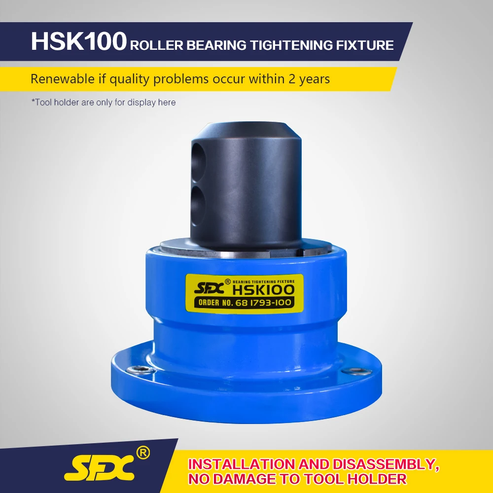 HSK100 Tool Holder Bearings Tightening Fixture Locks the Tool Apron HSK100 Roller Tool Lock Seat