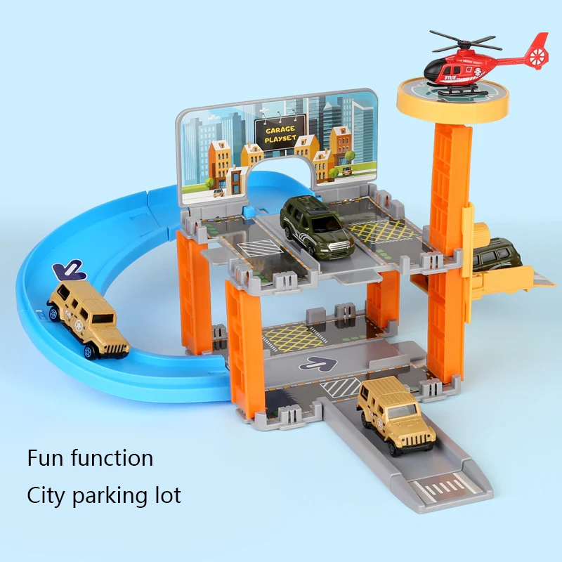 Multi Storey Three-Dimensional Car Building City Parking Lot Children's Toys Parent-Child Interaction Track Racing Boy's Toys