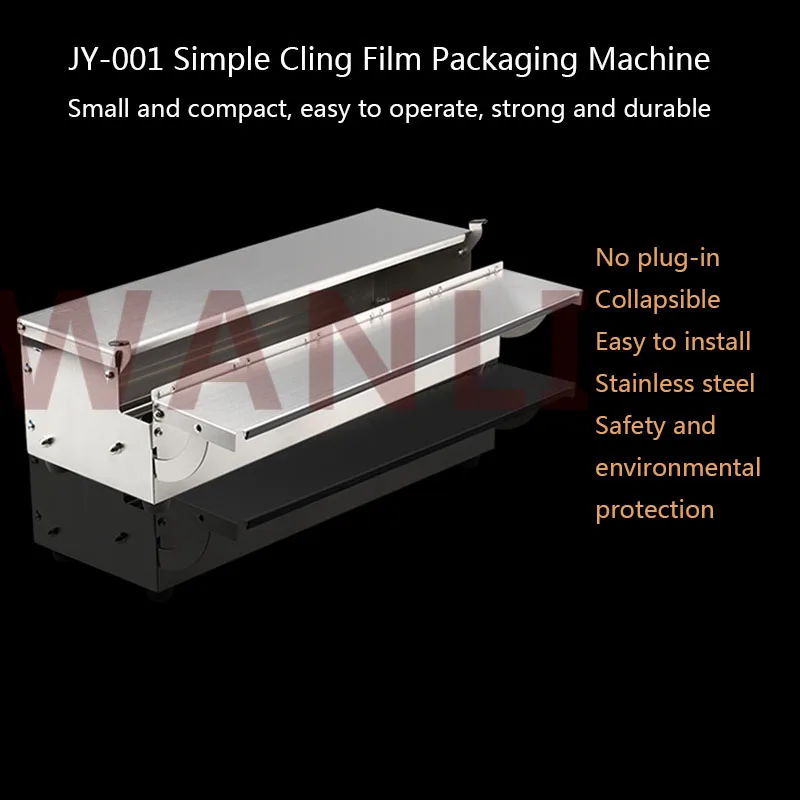 JY-001 Household Food Preservation Fresh Fruit and Vegetable Film Packaging Machine Film Packaging Sealing Machine Cling Film Cu