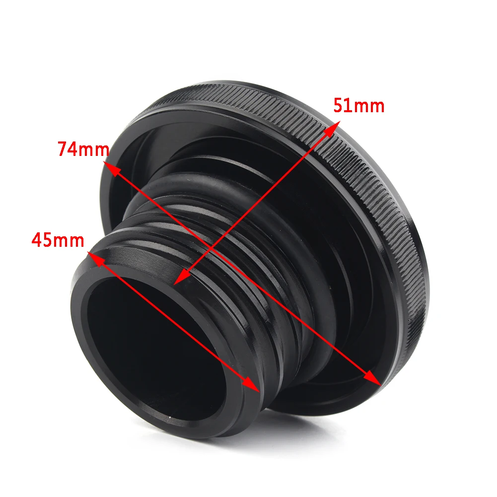 Motorcycle Fuel Gas Cap Tank Right-hand Thread Smooth For Harley Davidson Sportster Dyna Road King Softail XL 883 1200 1992-up