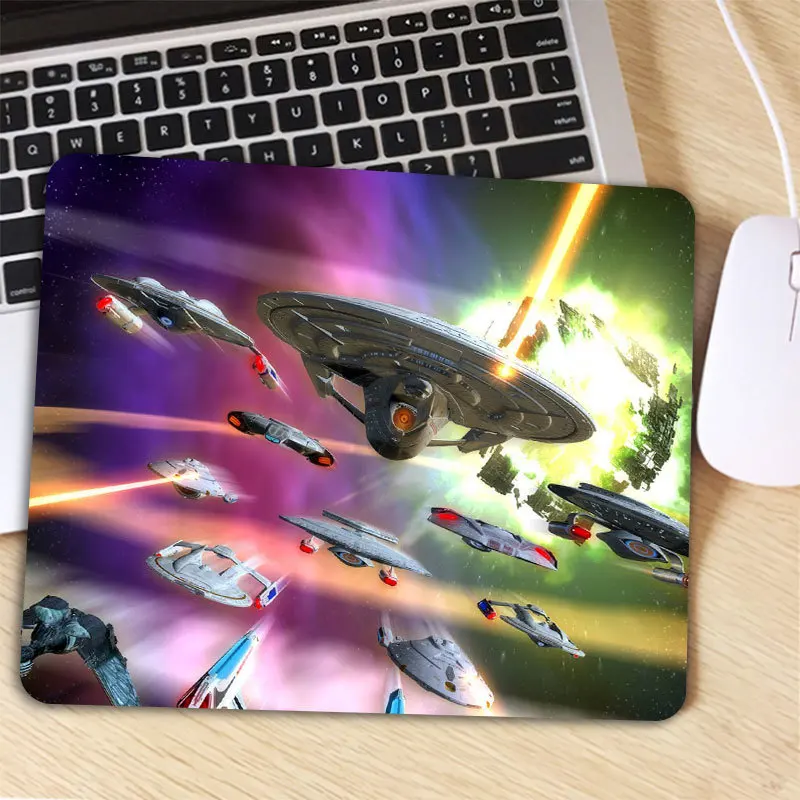 Big Promotion Star Trek Keyboard Desk Mice Mat Durable Desktop Mousepad Rubber Gaming Small Mouse Pad Computer 22X18CM