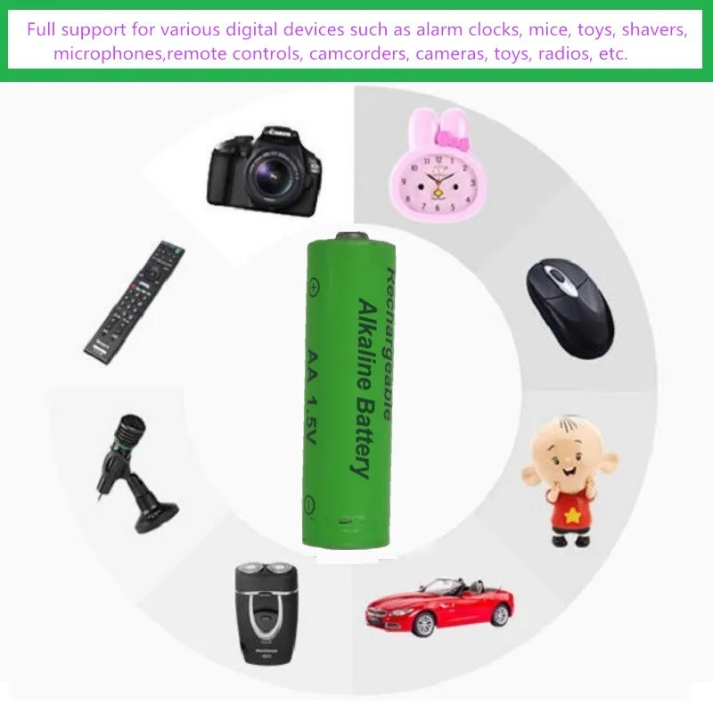 KLW4/8/16/20 Pcs 1.5V AA batterie alcaline ricaricabili con 4 slot Display a LED USB intelligente caricabatterie intelligente per rasoi giocattolo