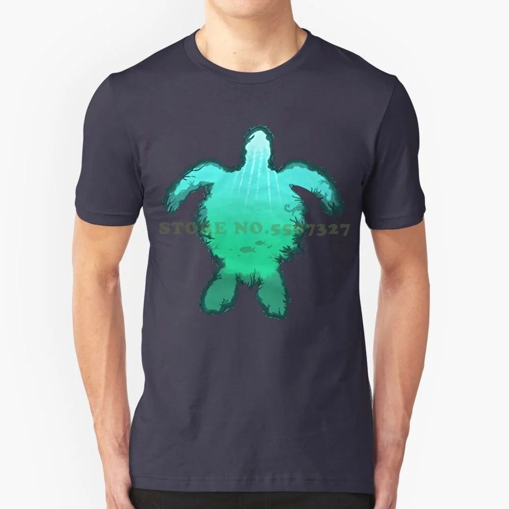 Men's High Quality Custom Printed Tops Hipster Tees Sea Turtle Men's Graphic T Shirt -