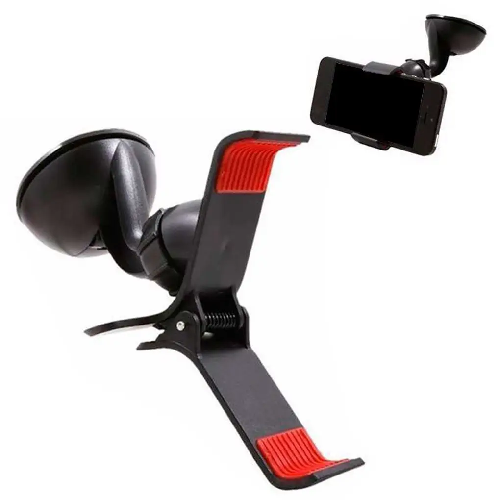 Universele Auto Telefoon Clip Houder Auto Voorruit Mount Stand Met Zuignap Voor Mobiele Gps