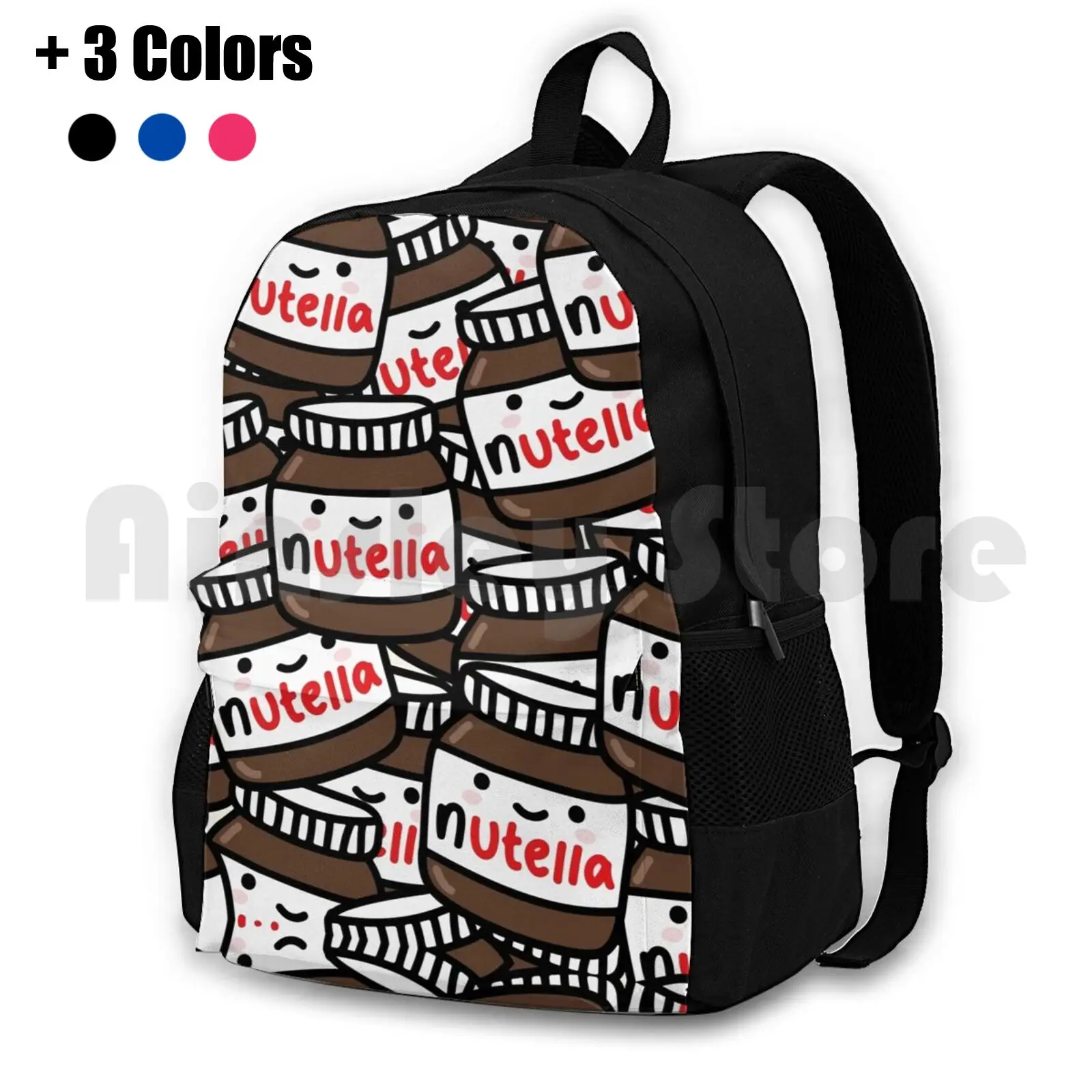 Cute Nutella Pattern! Outdoor Hiking Backpack Riding Climbing Sports Bag Funcases Fun Cases 4ogo Youtubers Youtube Tumblr Joe