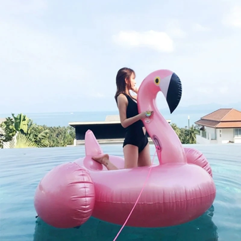 Giant Inflatable Flamingo 60 Inches Unicorn Pool Floats Tube Raft Swimming Ring Circle Water Bed Boia Piscina Adults Party Toys