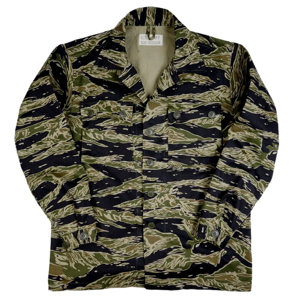 WWII WW2 US Army Tiger Spot Camouflage TCU Cotton Uniforms Jacket Camo Coat