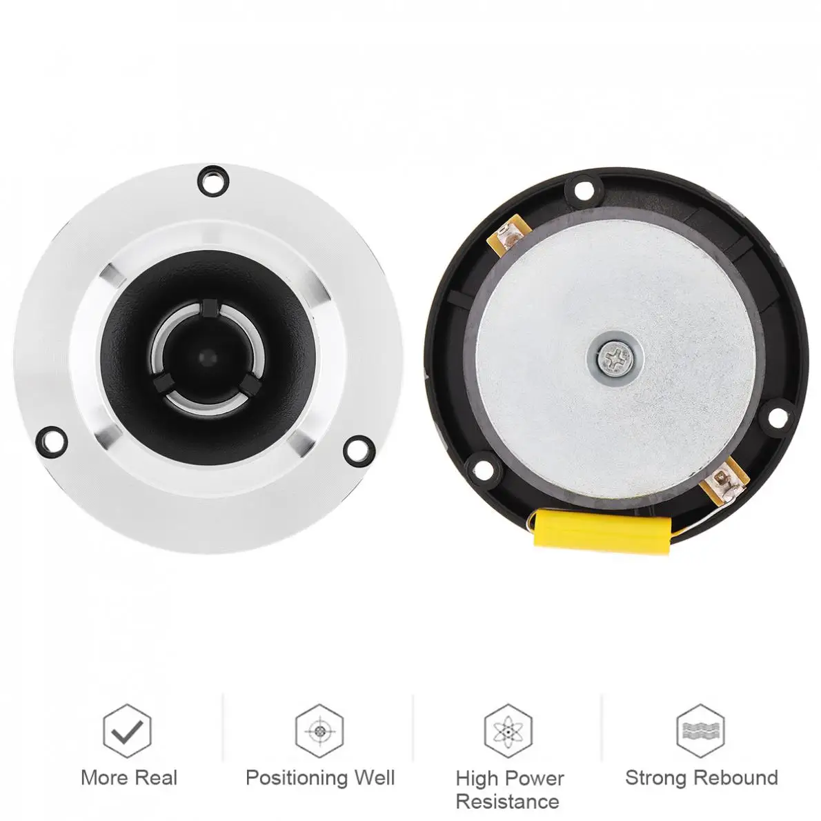 

2pcs 1500W 12V 4 Inch Universal Car Auto Tweeter with Capacitor for Vehicle Auto Cars Stereo Modified