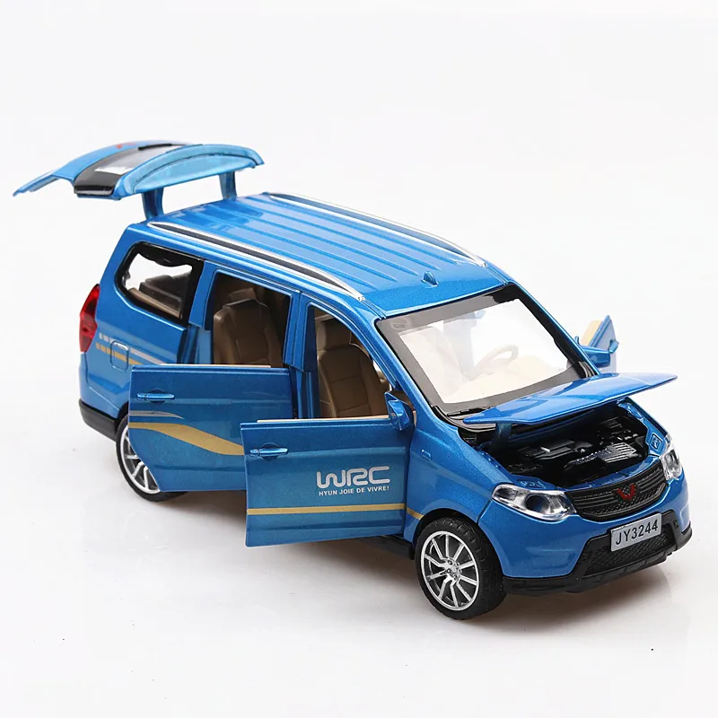 Diecast Spielzeug Modell 1:32 Skala für WULING MPV Sport SUV Auto/Pull Zurück/Sound & Licht/Pädagogisches sammlung/Geschenk für Kind