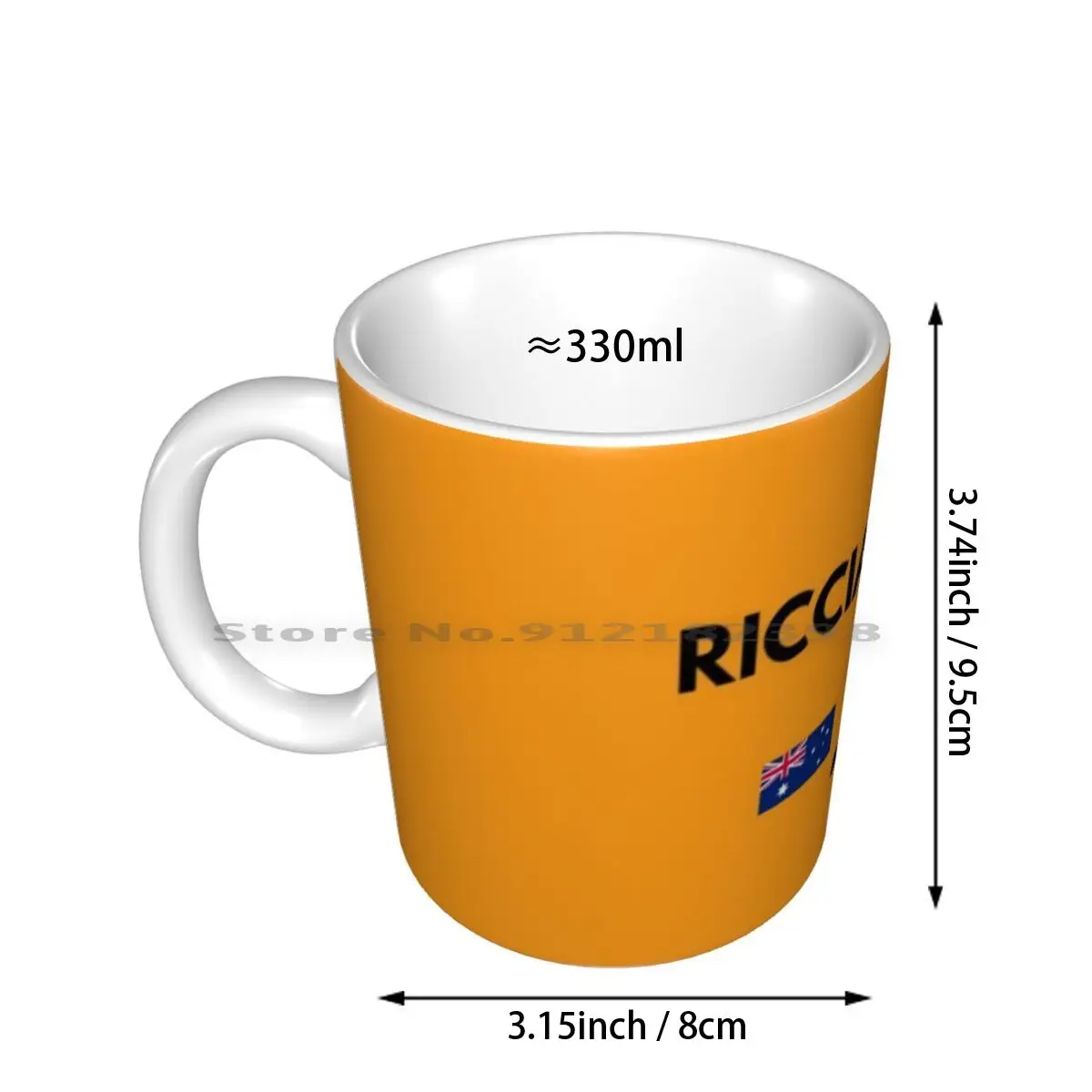 2021-#3 Ricciardo Ceramic Mugs Coffee Cups Milk Tea Mug Racing Motorsport Cars Racing Driver Daniel Ricciardo Ricciardo