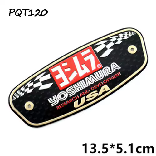 Motorcycle Exhaust Pipes Decal Sticker Aluminium 3D Heat-resistant Muffler Decals Sticker For Yoshimura Honda Yamaha Suzuki BMW - Image 11