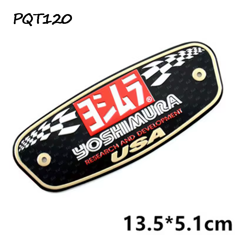 Motorcycle Exhaust Pipes Decal Sticker Aluminium 3D Heat-resistant Muffler Decals Sticker For Yoshimura Honda Yamaha Suzuki BMW - Image 11