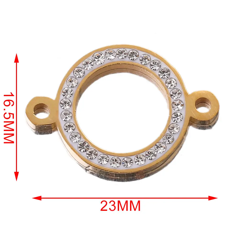 5pcs Lot Gold Stainless Steel Charm Pendant for Diy Earring Bracelet Jewelry Making Supplies Connectors Wholesale Bulk Luxury