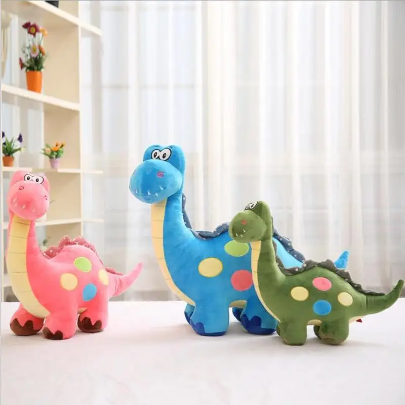 Brinquedos bonitos do luxuoso do dinossauro para crianças, bonecos recheados macios, passatempos, desenhos animados, meninos, bebê, presentes de aniversário, 35cm