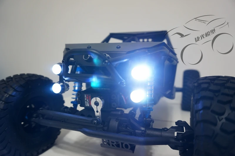 High-brightness LED lights for Axial 90048 90053 rr10 bomber 4 lights