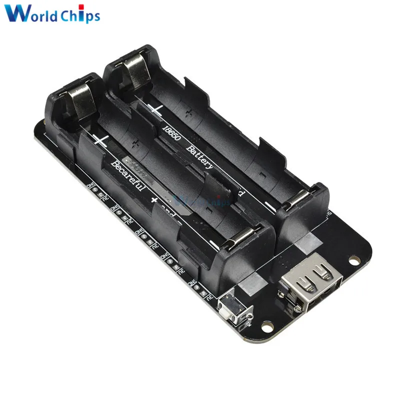 Double 18650 Lithium Battery Shield V8 5V/3A 3V/1A Power Bank Battery Charging Module Micro USB For Arduino ESP32 ESP8266 WIFI