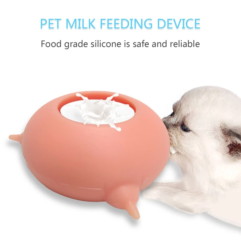 200ml Pet Milk Feeder Puppies Feeder Nipples Safe and Healthy Food Grade Silicone Milk Feeding Tool for Pet Dogs Cats Kitten